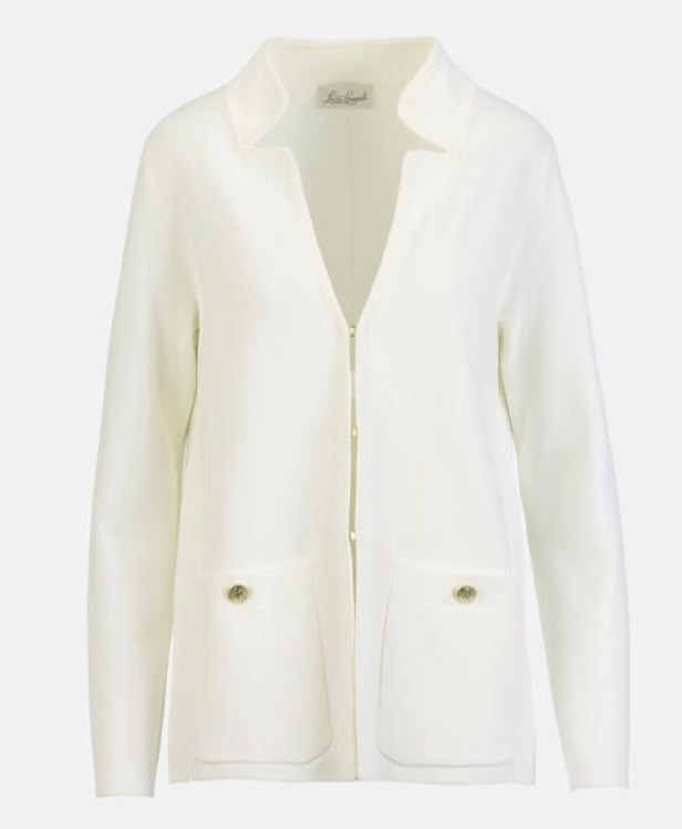 White cardigan